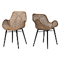 bali & pari Ballerina 2-Piece Dining Chair Set, Gray/Black 1 thumbnail image