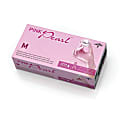 Generation Pink® Pearl Powder-Free Nitrile Exam Gloves, Medium, Pink, Box Of 100 Gloves