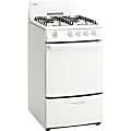 Danby 20" Gas Range - 20" - Single Oven x Oven(s) - 4 x Cooking Element(s) - Gas Burner - Lift Up Porcelain Cooktop - 17.95 gal Primary Oven - Gas Oven - Freestanding - White