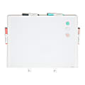 U Brands® Magnetic Dry-Erase Board, 23" x 17", White, Plastic Frame 1 thumbnail image