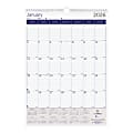 2026 Blueline DuraGlobe™ Monthly Wall Calendar, 12" x 17", Blue/White, January To December, C171203 1 thumbnail image