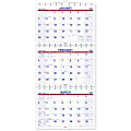 2023-2025 AT-A-GLANCE® Move-A-Page 3-Month Wall Calendar, 12" x 27", December 2023 To February 2025, PMLF1128