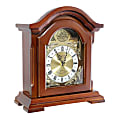 Bedford Clocks Mantel Clock, 9-1/2”H x 11-3/16”W x 4-1/4”D, Redwood