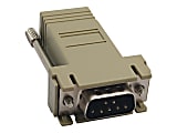 Tripp Lite Modular Serial Adapter to Ethernet Console Server - Serial adapter - DB-9 (M) to RJ-45 (F) - thumbscrews - beige