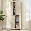 Sauder® Grand Coast 24"W Modern Coastal 4-Door Storage Cabinet, Dove Linen 1 thumbnail image