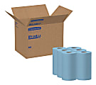 Wypall® X60 Wipers, Unscented, 19 5/8" x 13 7/16", Blue, 130 Sheet Per Roll, Case Of 6 Rolls