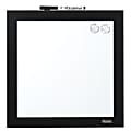 Quartet® Home Organization Magnetic Unframed Dry-Erase Whiteboard, 14" x 14", Black
