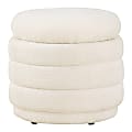 Office Star Cecil Storage Ottoman, 18-1/2”H x 20-1/4”W x 20-1/4”D, Snow 1 thumbnail image
