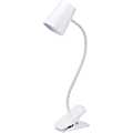 Bostitch Adjustable LED Clamp Light - 5.20 W LED Bulb - Adjustable, Flexible Neck, Adjustable Head - Silicone - Desk Mountable, Wall Mountable - White - for Desk, Cubicle, Home, Office, Classroom, Communal Area