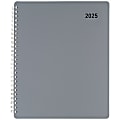 2025 Office Depot Monthly Planner, 7" x 9", Silver, January To December, OD001730
