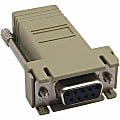 Eaton Tripp Lite Series Modular Serial Adapter Straight-Through Wiring (DB9 F to RJ45 F), B090A9F 1 thumbnail image