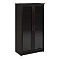 Ameriwood™ Home Quinton Point 53"H 4-Shelf Bookcase With Glass Doors, Espresso 1 thumbnail image