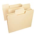 Smead® SuperTab® File Folders, Letter Size, 1/3 Cut, Manila, Pack Of 24