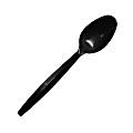 Karat Plastic Disposable Teaspoons, Black, Case Of 1,000 Spoons