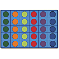 Carpets for Kids® Premium Collection 30 Seats Seating Circles Activity Rug, 6' x 9', Multicolor 1 thumbnail image