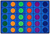 Carpets for Kids® Premium Collection 30 Seats Seating Circles Activity Rug, 6' x 9', Multicolor 1 thumbnail image