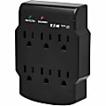 Tripp Lite Surge Protector Wallmount Direct Plug In 120V 6 Outlet 540 Joules Black, SK60B 1 thumbnail image