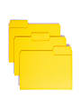 Smead® SuperTab® File Folders, Letter Size, 1/3 Cut, Yellow, Box Of 100