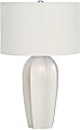 Monarch Specialties Caitlin Table Lamp, 27"H, Cream Base/Ivory Shade