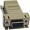 Eaton Tripp Lite Series Modular Serial Adapter Crossover Wiring (DB9 F to RJ45 F) - 1 x 9-pin DB-9 Serial Female - 1 x RJ-45 Network Female - Beige 1 thumbnail image