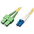 Tripp Lite 2M Duplex Singlemode 9/125 Fiber Optic Patch Cable LC/SC/APC 6' 6ft 2 Meter - LC Male Network - SC Male Network - 6.56ft 1 thumbnail image