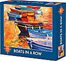 Willow Creek Press 500-Piece Puzzle, Boats In A Row 1 thumbnail image