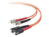 Belkin Fiber Optic Duplex Patch Cable - ST Male - SC Male - 32.81ft - Orange 1 thumbnail image