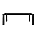 Eurostyle Abby Dining Table, 30”H x 84-1/2”W x 36”D, Black
