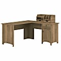 Bush Furniture Salinas 60"W L-Shaped Desk With Storage And Organizers, Reclaimed Pine, Standard Delivery 1 thumbnail image