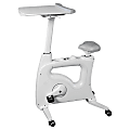 Flexispot V9 Desk Exercise Bike With Notebook Tray, White 1 thumbnail image