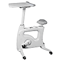Flexispot V9 Desk Exercise Bike With Notebook Tray, White