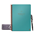 Rocketbook Fusion Smart Reusable Executive Size Notebook, 6" x 8-4/5", 7 Subjects, 21 Sheets, Teal