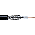Vericom RG6 CCS Dual-Shield Coaxial Cable, 1,000’, Black, XRG06-02404 1 thumbnail image