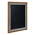 Kate and Laurel Deely Magnetic Framed Chalkboard, 24” x 30”, Black, Rustic Brown Wood Frame 1 thumbnail image