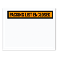 Tape Logic® "Packing List Enclosed" Envelopes, Panel Face, Orange, 7" x 5 1/2", Pack Of 1,000