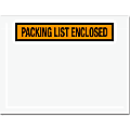 Tape Logic® "Packing List Enclosed" Envelopes, Panel Face, 6 1/2" x 5", Orange, Pack Of 1,000 1 thumbnail image