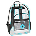 Trailmaker Clear Backpack, Turquoise Trim