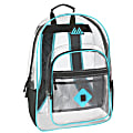 Trailmaker Clear Backpack, Turquoise Trim 1 thumbnail image