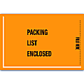 Office Depot® Brand "Packing List Enclosed" Military Envelopes, 5 1/4" x 8", Orange, Pack Of 1,000