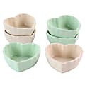 Martha Stewart Stoneware Heart-Shaped Baker Set, Assorted Colors