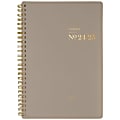 2024-2025 Cambridge® WorkStyle® Focus Weekly/Monthly Academic Planner, 5-1/2" x 8-1/2", Timeless Taupe, July 2024 To June 2025, 1606-200A-45