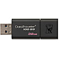Kingston 32GB USB 3.0 DataTraveler 100 G3 - 32 GB - USB 3.0 - Black - 5 Year Warranty 1 thumbnail image
