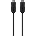 Belkin 25 foot High Speed HDMI - Ultra HD Cable 4k @30Hz HDMI 1.4 w/ Ethernet - 25 ft HDMI A/V Cable - First End: 1 x 19-pin HDMI Type A Digital Audio/Video - Male - Second End: 1 x 19-pin HDMI Type A Digital Audio/Video - Male - Black - 1 Each