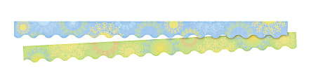 Barker Creek Double-Sided Scalloped Borders, 2-1/4" x 36", Mindfulness Sunrise, 13 Strips Per Pack, Set Of 2 Packs