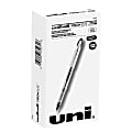 uni-ball® Vision™ Elite™ Liquid Ink Rollerball Pens, Bold Point, 0.8 mm, White Barrel, Black Ink, Pack Of 12