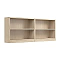 Bush Furniture 30"H Universal Small 2 Shelf Bookcase - Set of 2, Natural Elm, Standard Delivery 1 thumbnail image