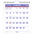 2025 AT-A-GLANCE® Monthly Wall Calendar, 6-1/2" x 7-1/2", Traditional, January 2025 To December 2025, PM528