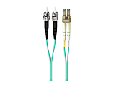 Belkin Fiber Optic Duplex Patch Cable - LC Male - ST Male - 32.81ft - Aqua