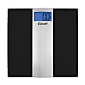 Escali Ultra-Slim 400 Lb Capacity Bathroom Scale, 3/4”H x 11-13/16”W x 12-1/4”D, Black/Silver 1 thumbnail image