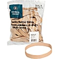 Business Source Quality Rubber Bands - Size: #107 - 7" Length x 0.6" Width - Sustainable - Rubber - Crepe - 40 / Pack 1 thumbnail image